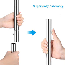 Load image into Gallery viewer, Chrome Garment Rack on Wheels - Adjustable Hanging Organizer for Stylish Storage