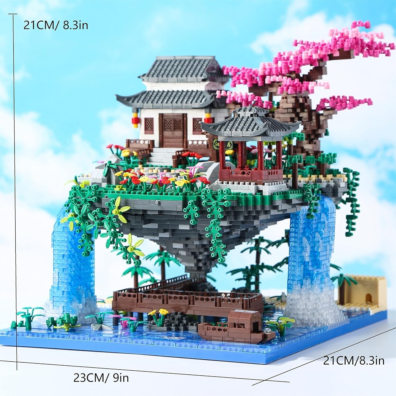 Cherry Blossom Tree Building Set (3320 pcs) with Music - Stunning Gift Box