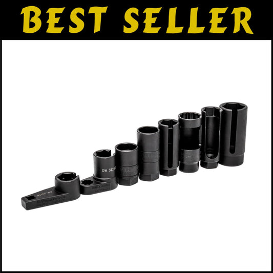 Compact 8-Piece Black Oxide Sensor Tool Set - Efficient for Every Mechanic