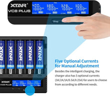 Load image into Gallery viewer, 8-Bay 21700 &amp; 18650 Smart Battery Charger with LCD Display - Fast 1A*8 Charging