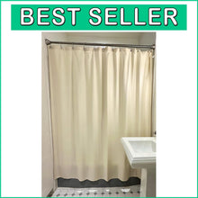 Load image into Gallery viewer, All Natural 70" x 74" Cotton Shower Curtain – Modern and Water-Resistant