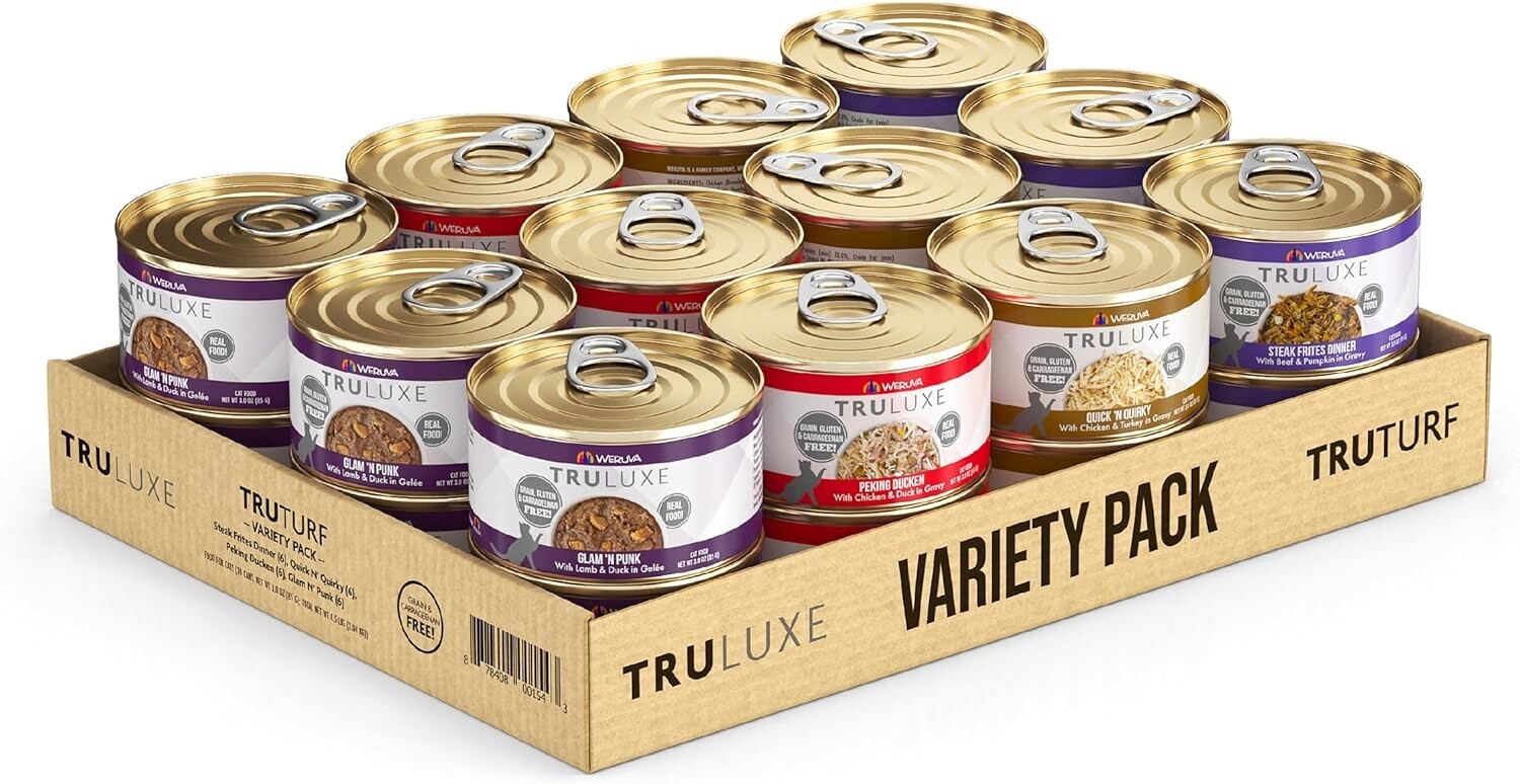 24-Pack of TruLuxe 3oz Wet Cat Food - Irresistible Flavors for Every Feline