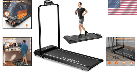 Compact 2.5HP Treadmill with Manual Incline, LED Display & Data Memory Function