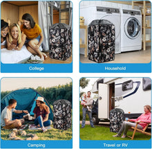 Load image into Gallery viewer, Spacious Foldable Laundry Backpack with Padded Straps for Comfort - Travel Ready