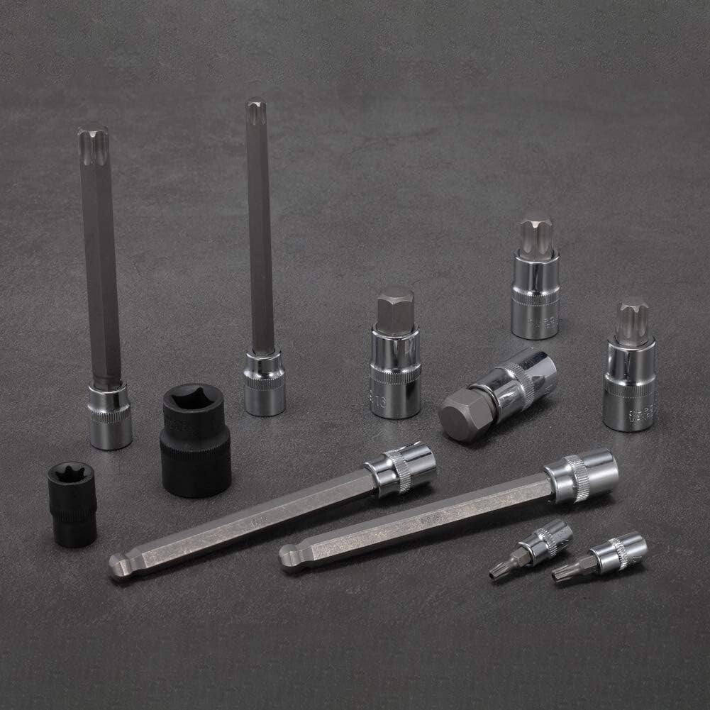 Expert-Grade Chrome Vanadium Torx Socket Set - 107-Piece All-in-One Collection