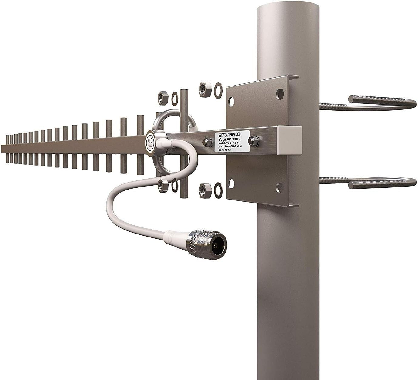 Weatherproof 2.4GHz Yagi Antenna - 17dBi High Gain for Reliable Connectivity