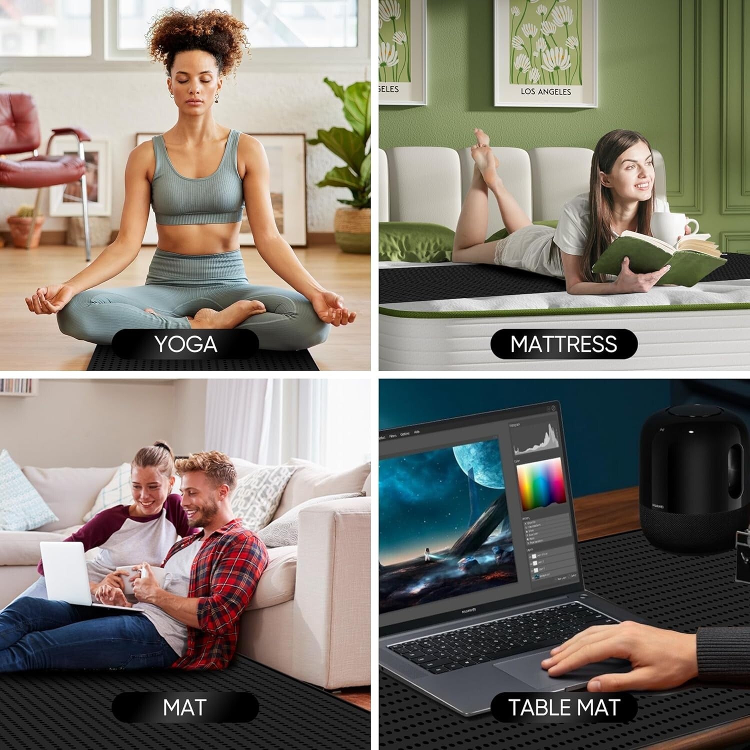 Durable Indoor Grounding Mat for Bed - Relieve Pain & Enhance Sleep Quality