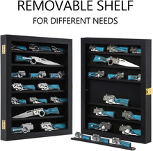 Load image into Gallery viewer, Premium Knife Display Cabinet, UV-Resistant &amp; Secure Locking Design, Black