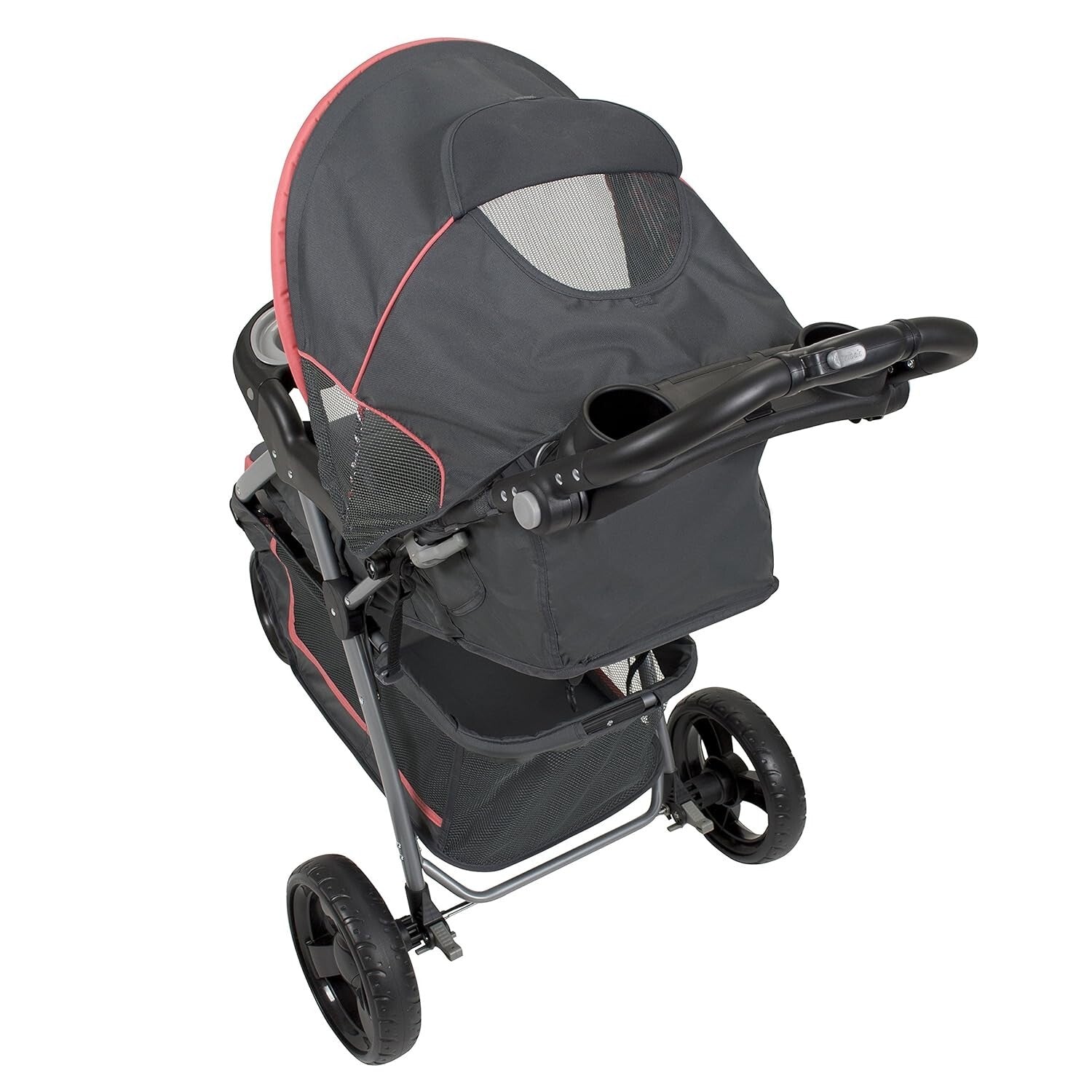 EZ Flex-Loc Coral Floral Travel System: Stroller & Car Seat Combo for Newborns