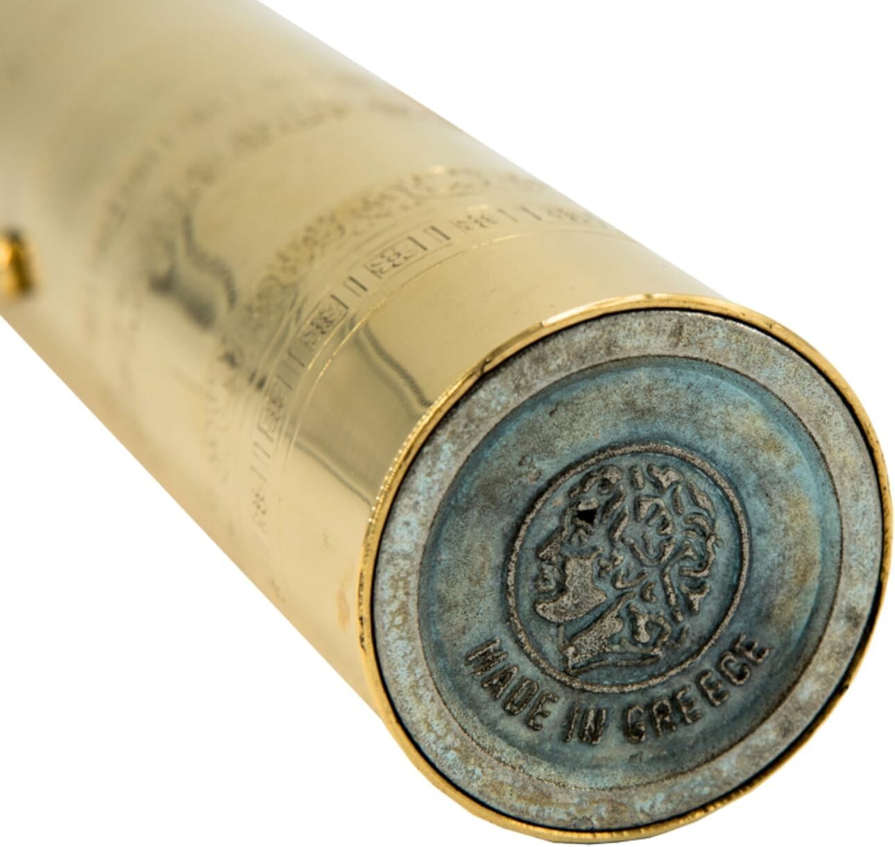 10.5-Inch Brass Greek Coffee Mill - Efficient Manual Grinder for Coffee Lovers