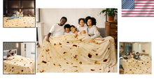 Load image into Gallery viewer, Realistic Tortilla Blanket 120” - Soft, Washable Flannel for Home &amp; Travel