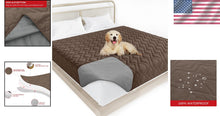Load image into Gallery viewer, 100% Waterproof Couch Cover - 86" x 82" Anti-Slip Dog Bed Protector in Chocolate