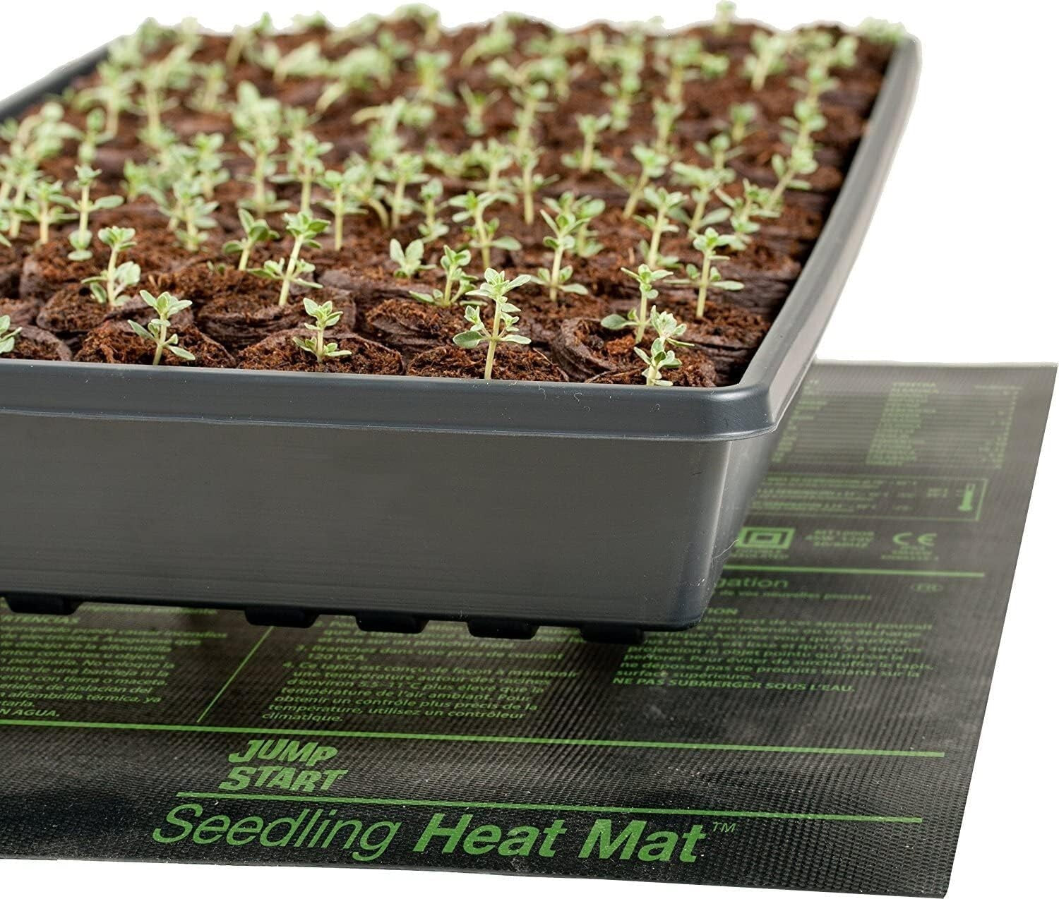 Durable Waterproof Heat Mat for Seedlings - 48"x20" with Instructional Prints