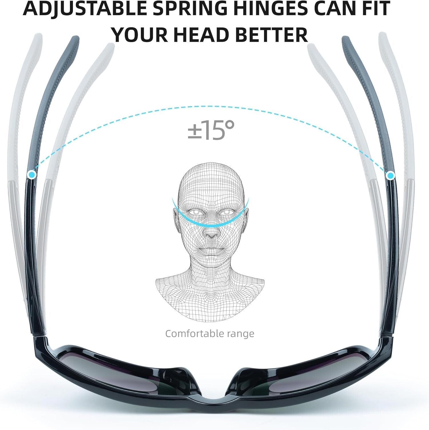 Stylish BNUS Polarized Sunglasses with Non-Varnish Nylon Frame & UV Protection