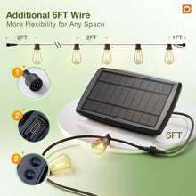 Load image into Gallery viewer, All-Weather Solar String Lights - 24 Shatterproof LED Bulbs Perfect for Patios