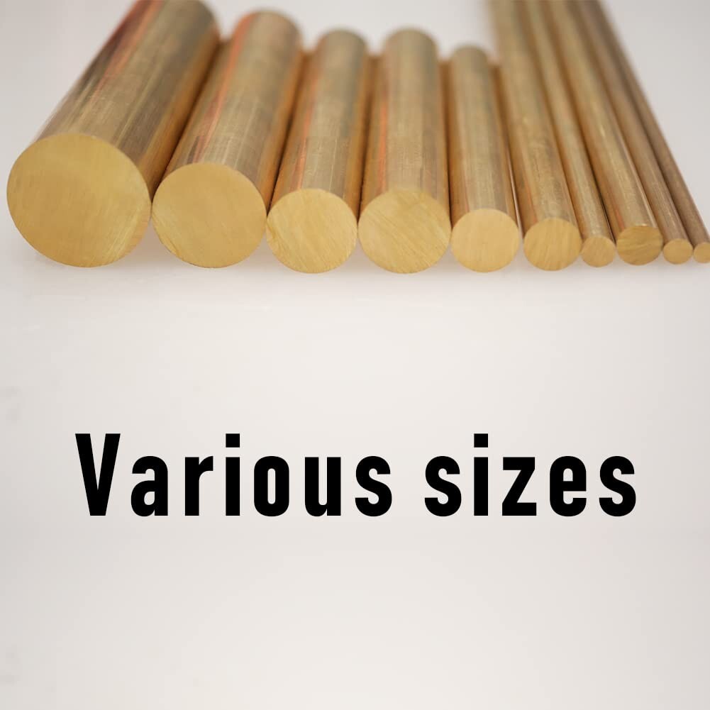 Solid Brass Rods, 2" Dia, 4" Long - Perfect for Knife Handles and Crafts
