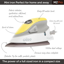 Load image into Gallery viewer, Compact Dual Voltage Steam Iron with Diamond Ceramic Soleplate - 45 Sec Heat-Up