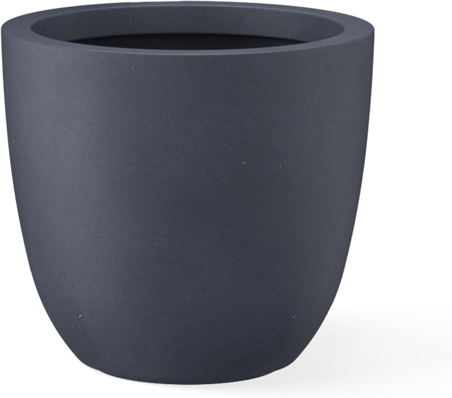 Elegant 14" Diameter Concrete Planter with Rubber Plug - Perfect for Every Space