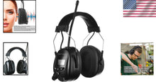 Load image into Gallery viewer, Noise Reduction Headphones with Digital Radio &amp; 25dB NRR for Safety &amp; Comfort