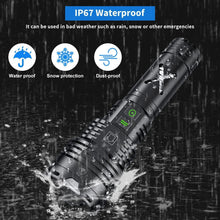 Load image into Gallery viewer, Tactical LED Flashlight 5200 Lumens - Multi-Mode Brightness &amp; Water Resistant