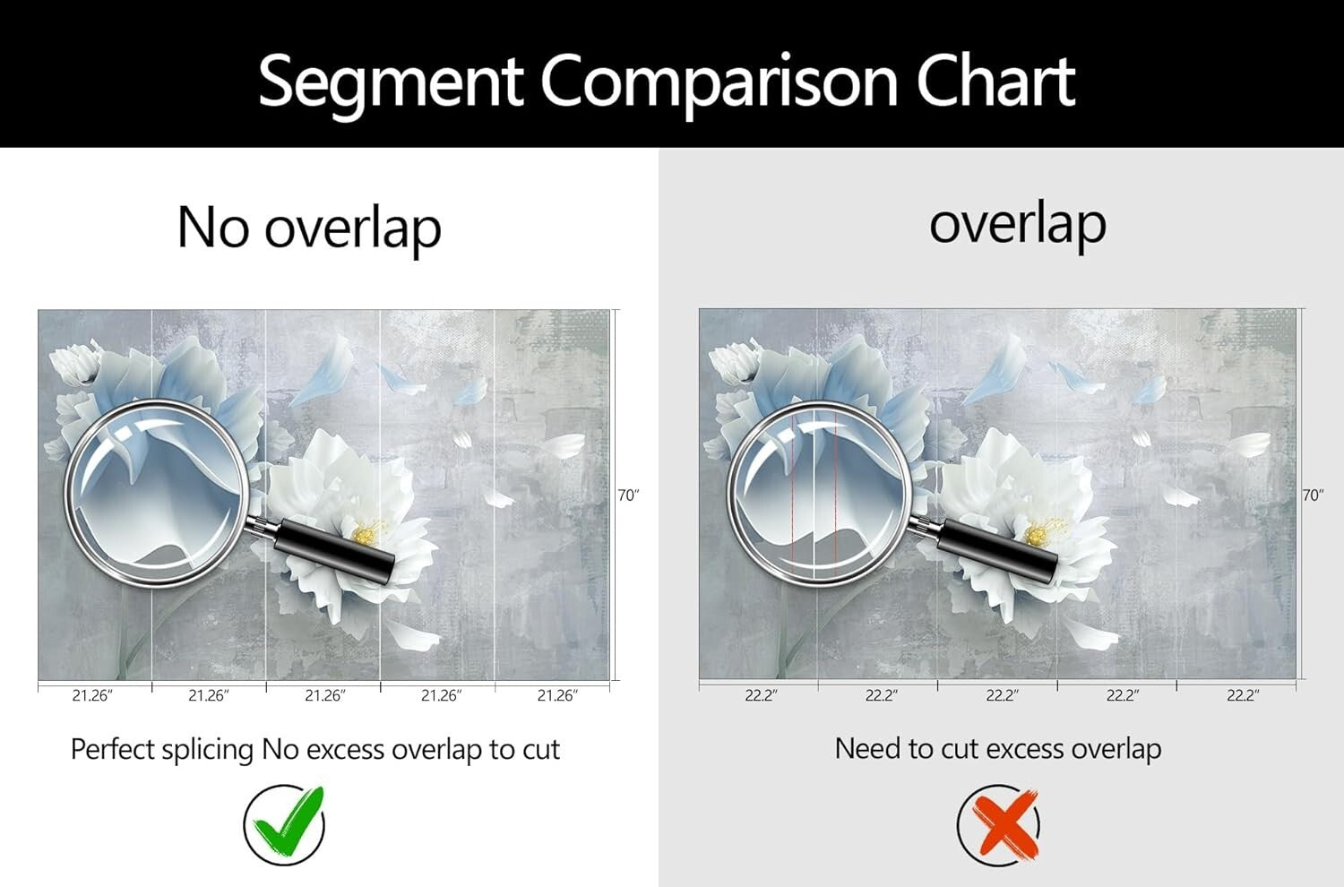 Luxury Blue Floral Silk Wallpaper Mural – Perfect for Bedrooms & More