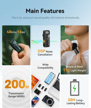Load image into Gallery viewer, Lark M1 Wireless Microphone System: Noise Cancellation &amp; Universal Compatibility