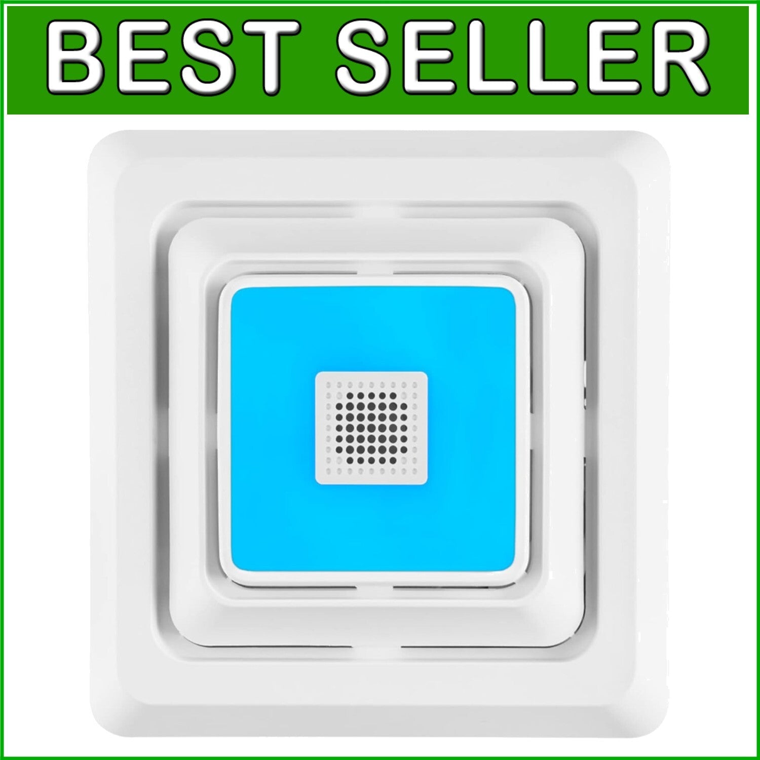 Customizable LED Bath Fan Cover with Wireless Bluetooth Speaker - Quick Install