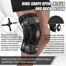 Load image into Gallery viewer, Ultimate Knee Support Brace - Copper Infused Hinges &amp; Adjustable Fit for Comfort