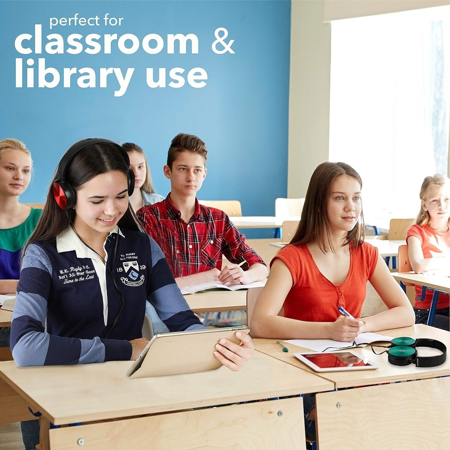 Durable & Comfy Kids Headphones Bulk Set - Ideal for School and Online Learning