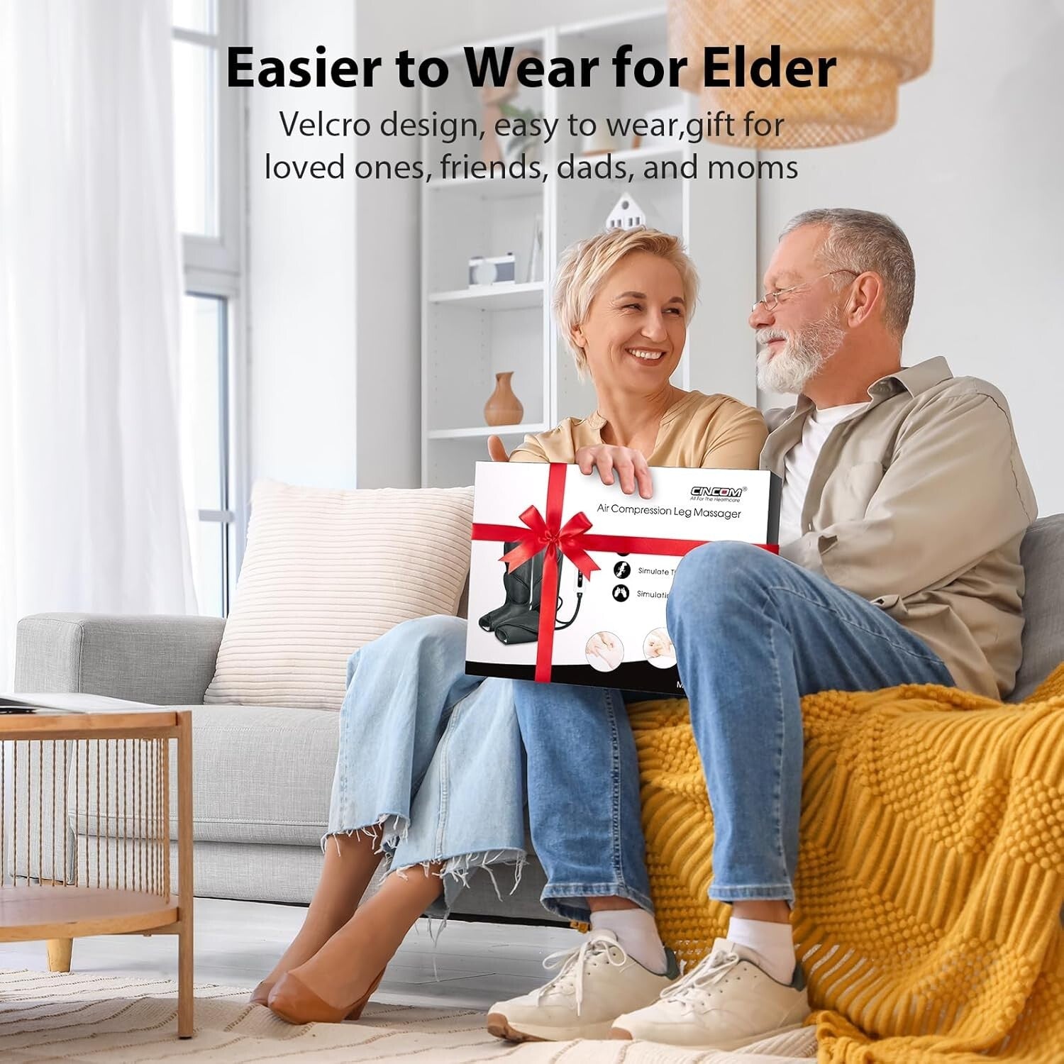 Portable Leg & Foot Massager for Improved Circulation, Swelling Relief & Gifting