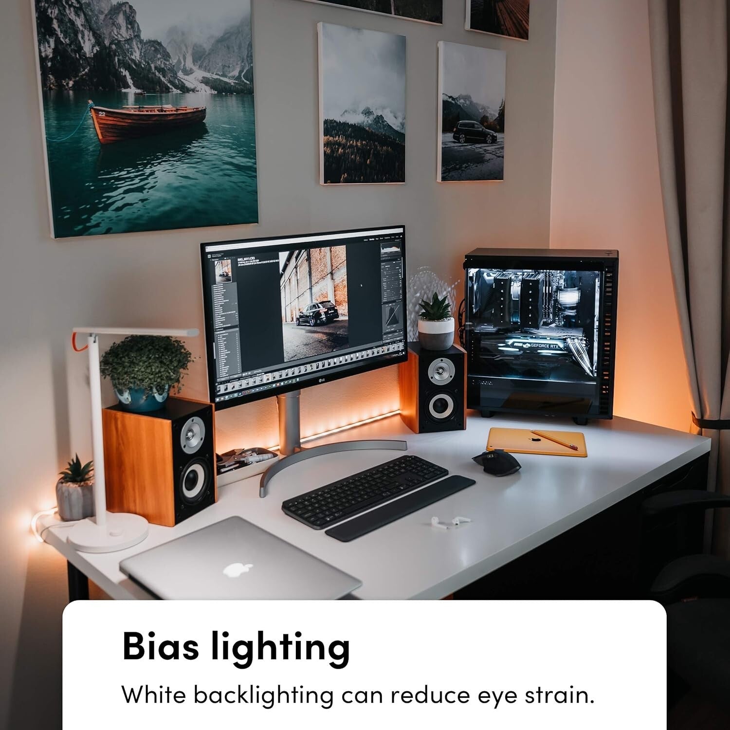 Responsive 80" LED Lightstrip and Two Smart Bulbs - Ultimate Color Experience