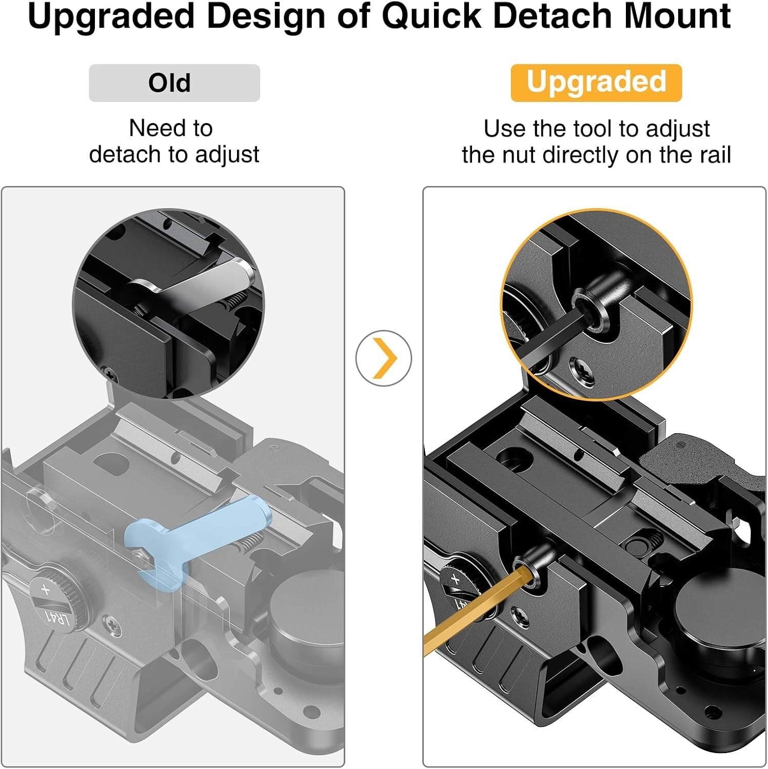 Quick-Detach Picatinny Red Dot Sight with Multiple Reticle System for Hunters