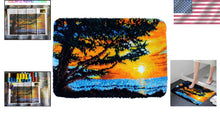 Load image into Gallery viewer, Complete Latch Hook Rug Craft Kit: Create Your Own Turtle Design - 39.4x23.6in