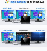 Load image into Gallery viewer, Versatile USB-C Hub with Triple Display &amp; Rapid Charging for Modern Laptops