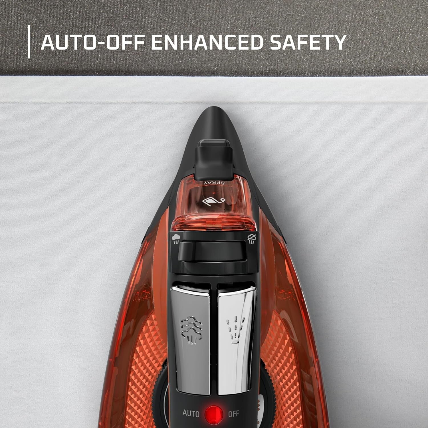 Versatile Stainless Steel Clothes Iron with 300 Microsteam Holes - 1700W Power