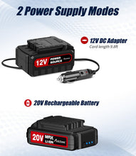 Load image into Gallery viewer, Multi-Purpose 20V Tire Inflator - Lightweight, Fast, with Tool Bag Accessory