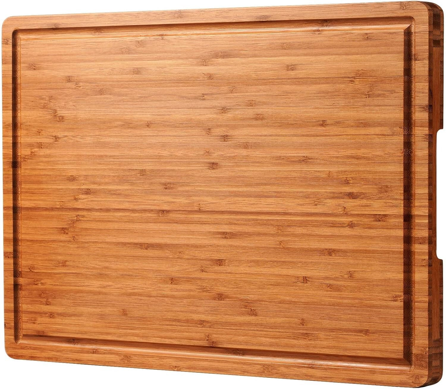 Durable 3-Layer Bamboo Cutting Board - Ideal for Cheese & Charcuterie Serving