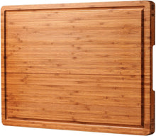 Load image into Gallery viewer, Durable 3-Layer Bamboo Cutting Board - Ideal for Cheese &amp; Charcuterie Serving