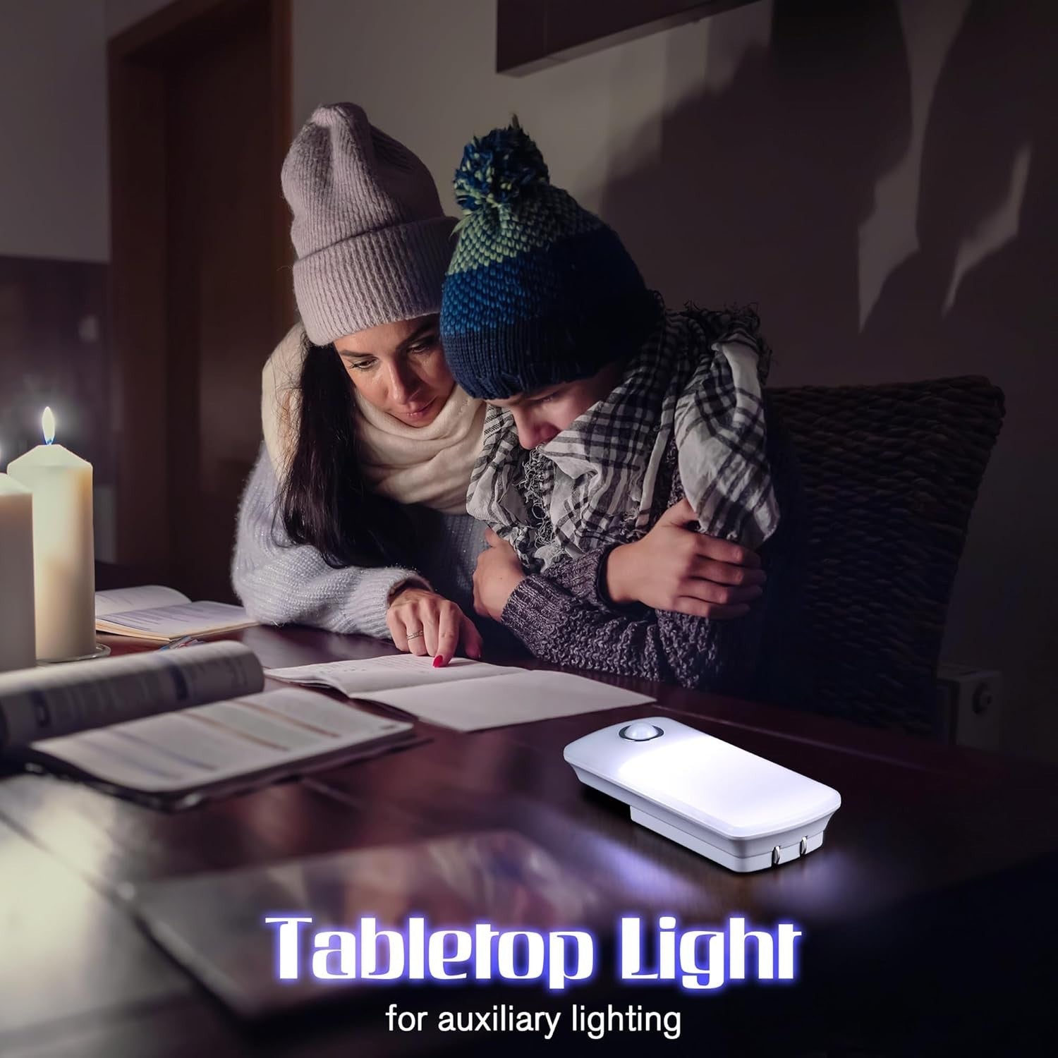 Dusk to Dawn Emergency Night Light & Flashlight with Foldable Plug - 3 Count