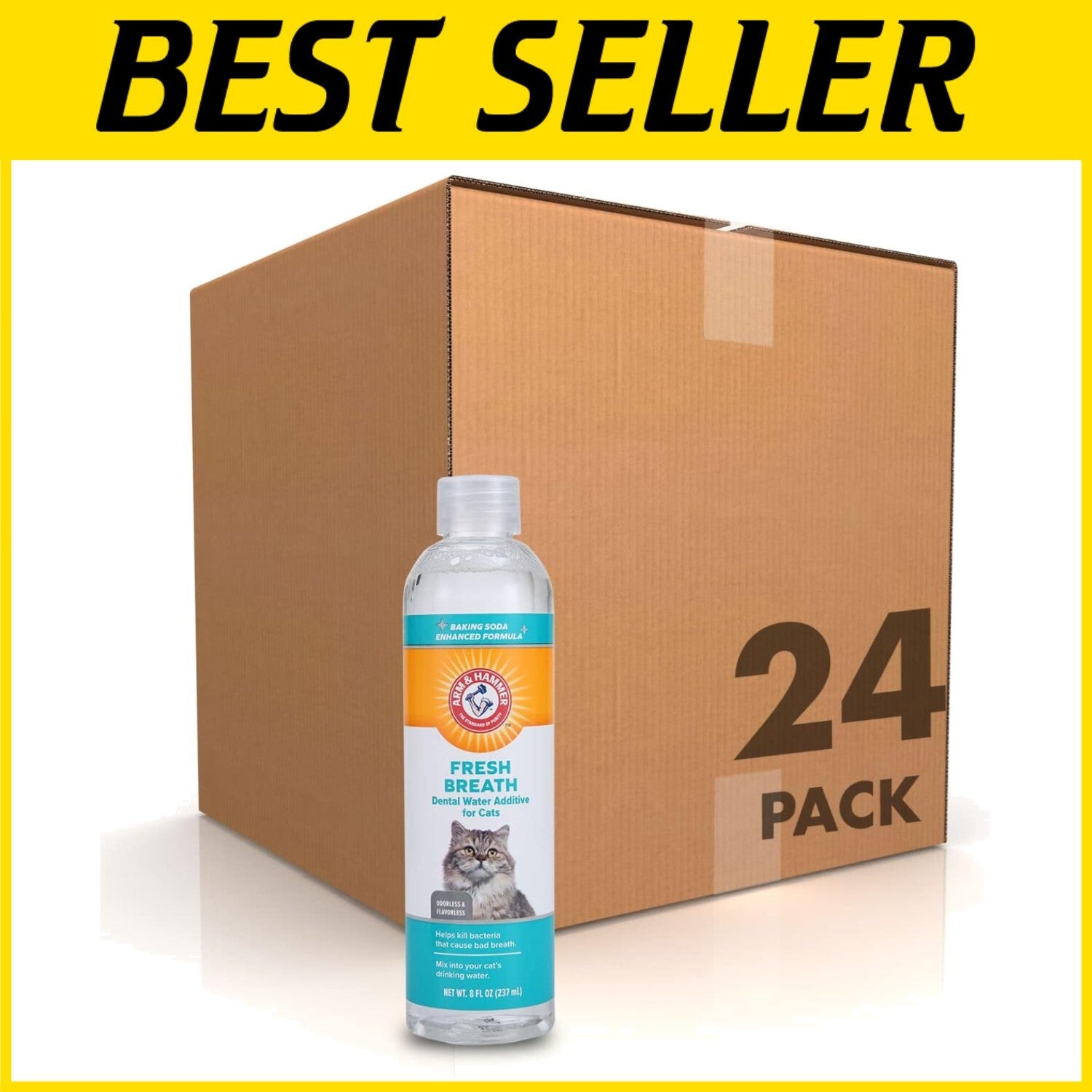 Advanced Care Cat Dental Rinse - Odorless Water Additive for Oral Health