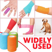 Load image into Gallery viewer, 48 Pack Self-Adhesive Sports Bandage Wraps - 3” x 5 Yards, Breathable &amp; Elastic