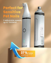 Load image into Gallery viewer, Whisper-Quiet Dog Nail Grinder Kit with 2 LED Lights for Comfortable Grooming
