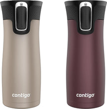 Load image into Gallery viewer, Sleek 2-Pack Insulated Travel Mugs with Leak-Proof Lids &amp; Dishwasher-Safe Design