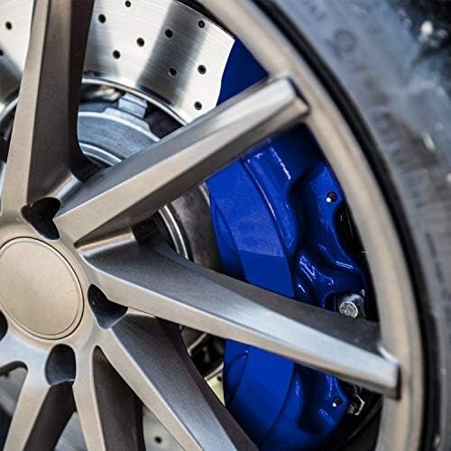 12-Color High Gloss Brake Caliper Paint System - Heat Resistant Blue Edition