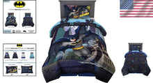 Load image into Gallery viewer, Dynamic Batman Kids Bedding Set - 4 Piece Twin Size Comforter and Sheets