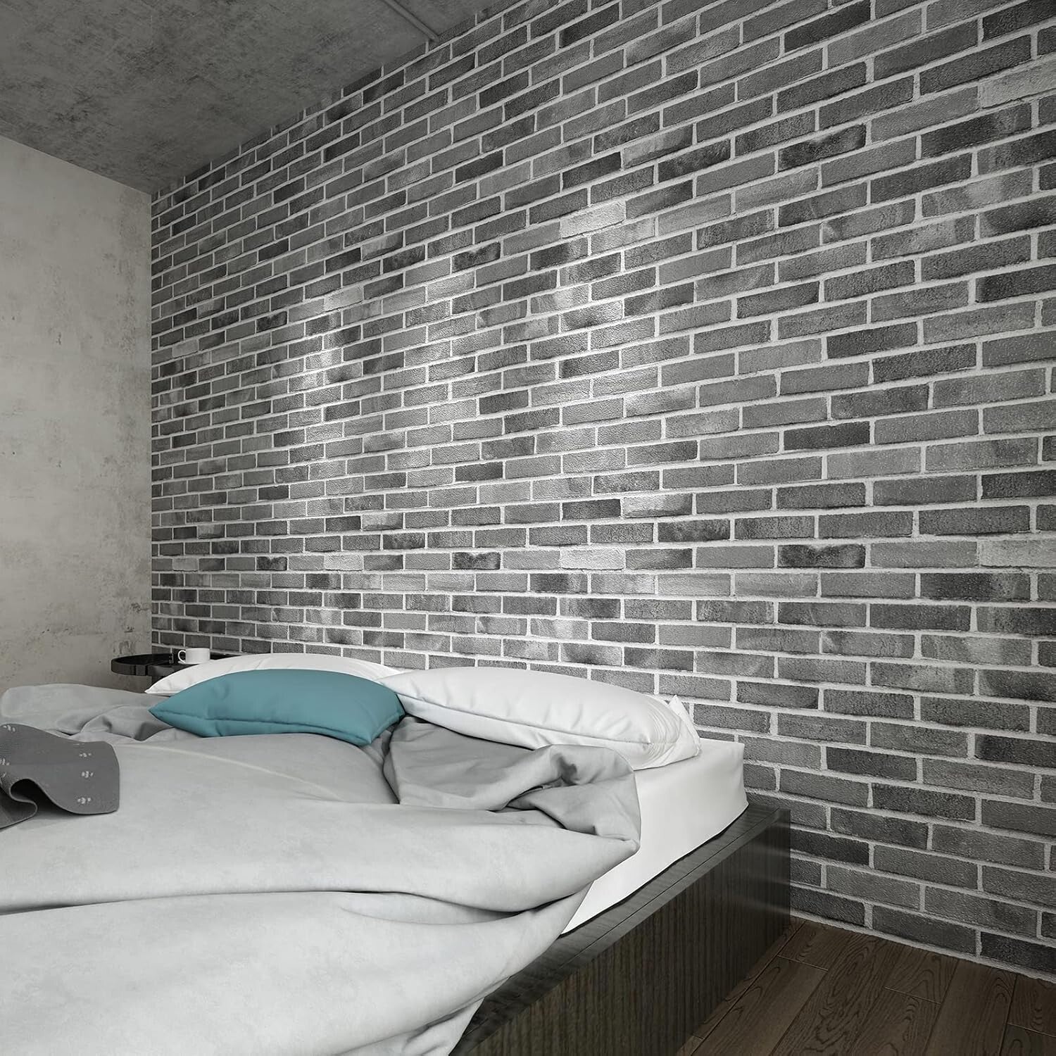 Elegant Faux Brick 3D Wall Panels - 20-Pack Waterproof Peel and Stick Wallpaper
