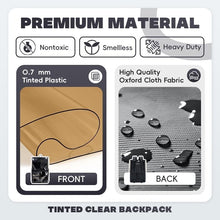 Load image into Gallery viewer, Heavy Duty Clear Backpack with Detachable Laptop Sleeve – Stadium Approved Style