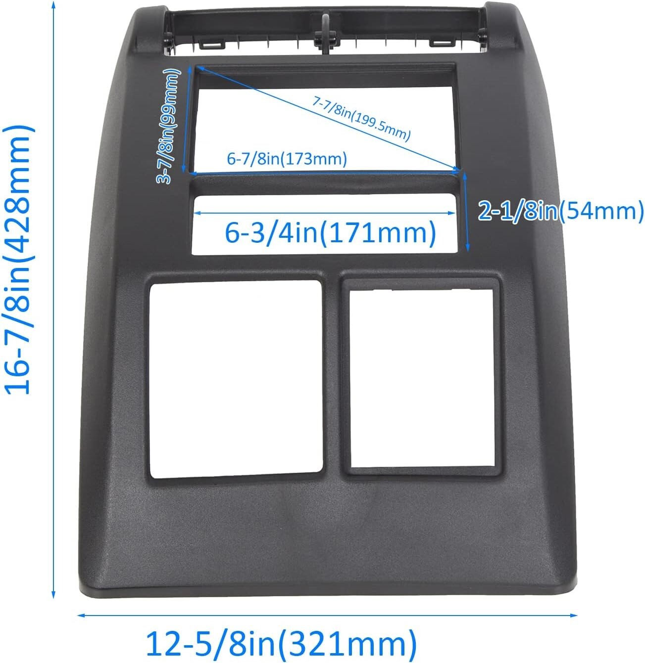 1997-2002 Jeep Wrangler TJ Double Din Dash Install Kit with Brackets & Harness