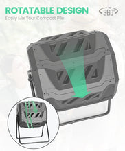 Load image into Gallery viewer, Advanced Dual Chamber Composter - 43 Gallon Tumbler with Convenient Access