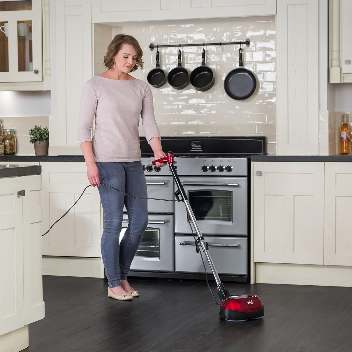 3-in-1 Multi-Use Floor Cleaner, Polisher & Scrubber - Lightweight & Powerful